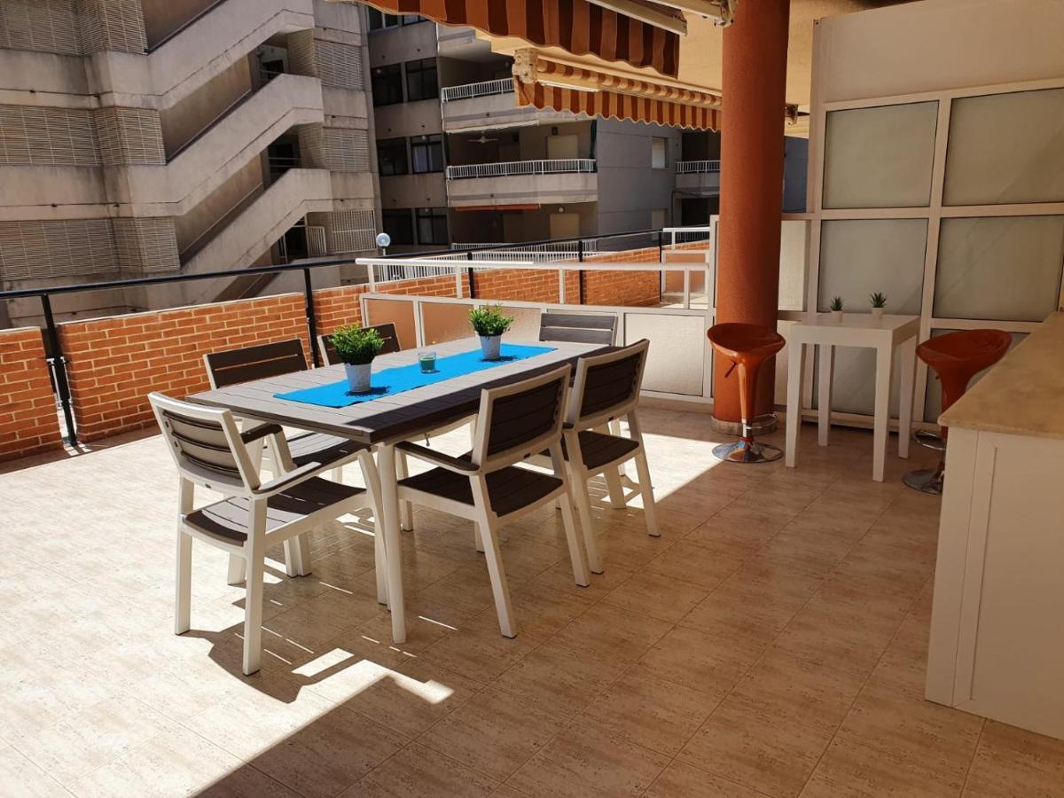 Apartamento Con Gran Terraza, Piscina Y Con Vistas Al Mar, A Solo 50 M De La Playa Daimus Exterior foto